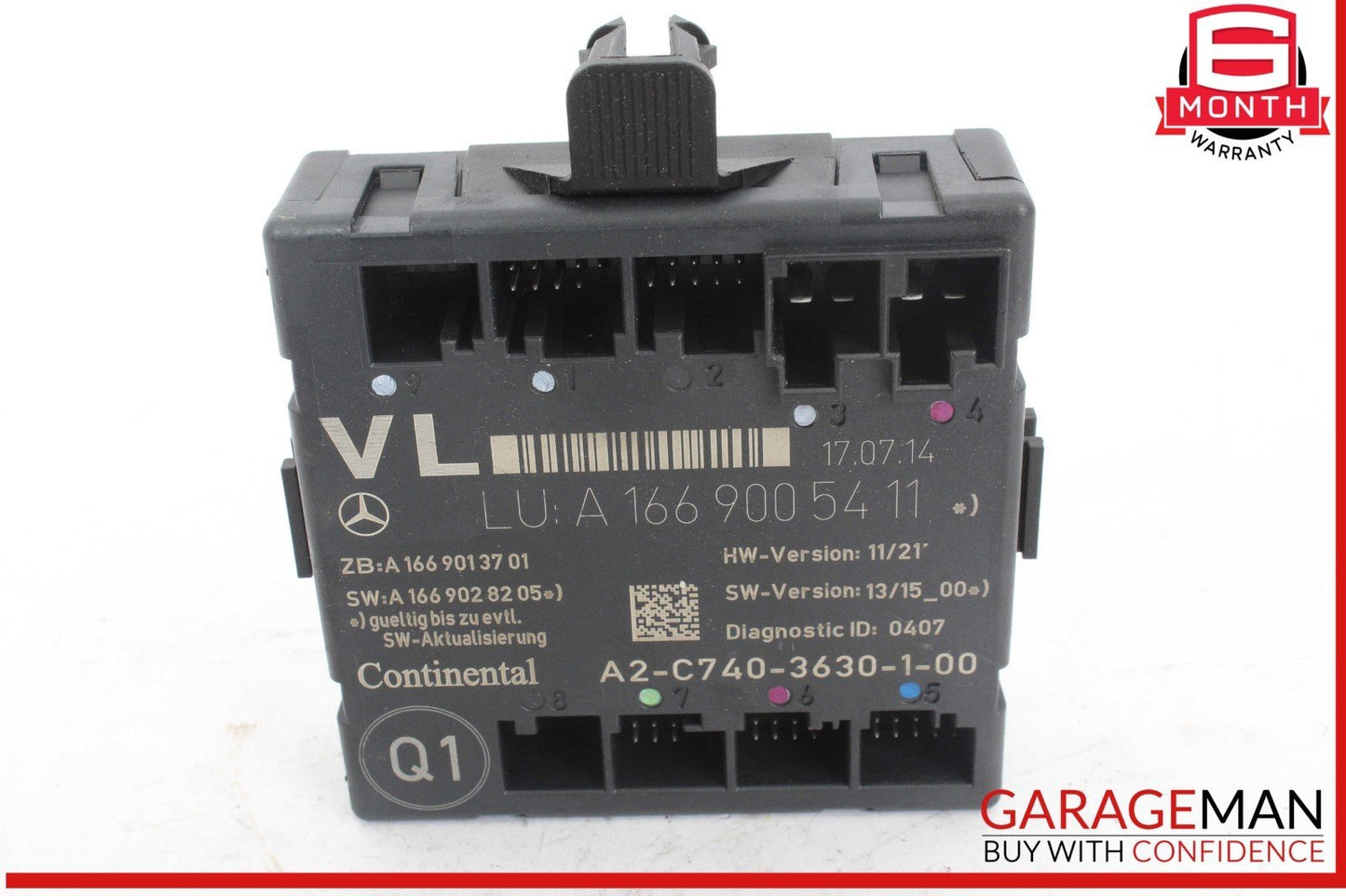 12-20 Mercedes W117 CLA250 Front Left Driver Side Door Control Module Unit OEM