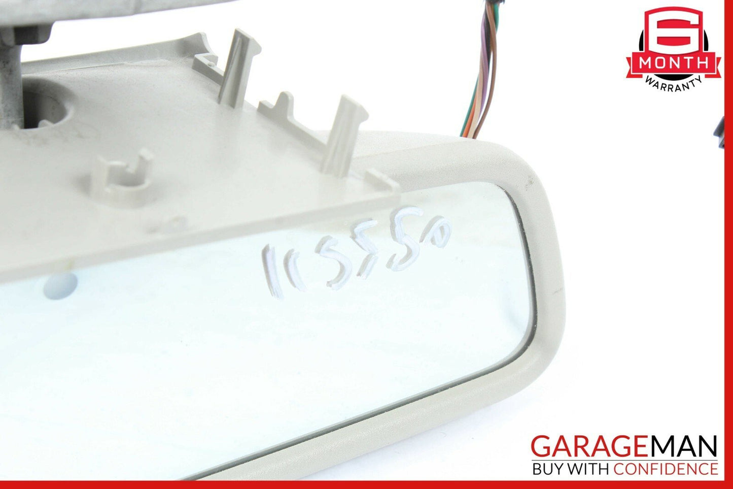 07-13 Mercedes W221 S550 S63 AMG Interior Top Upper Rear View Mirror Grey OEM