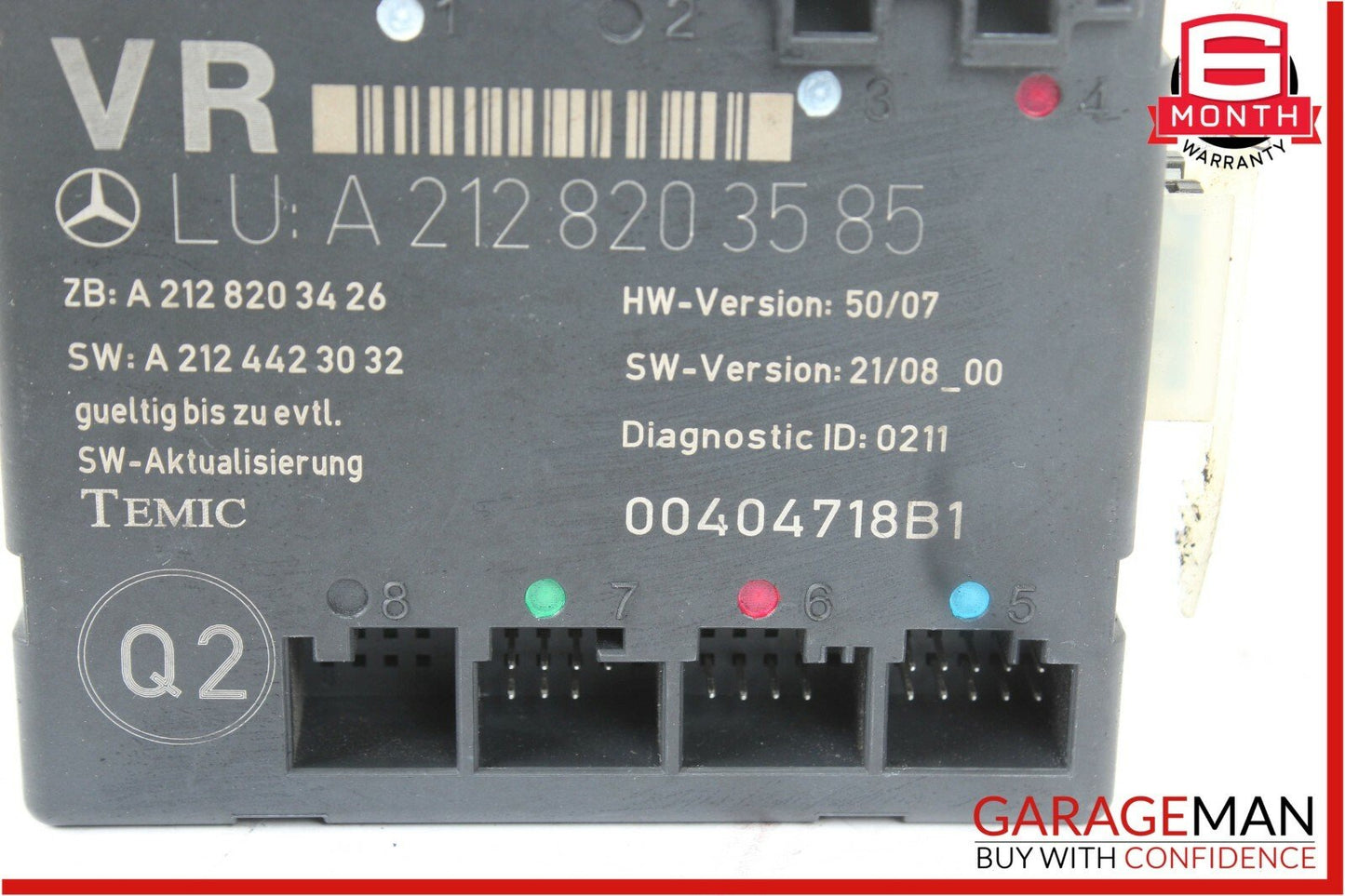 08-11 Mercedes W204 C300 Front Right Passenger Side Door Control Module Unit