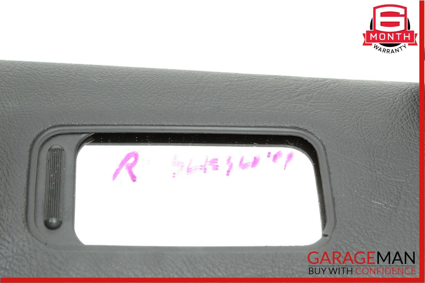 97-04 Mercedes R170 SLK320 Front Right Side Sunvisor Sun Visor Sunshade Black