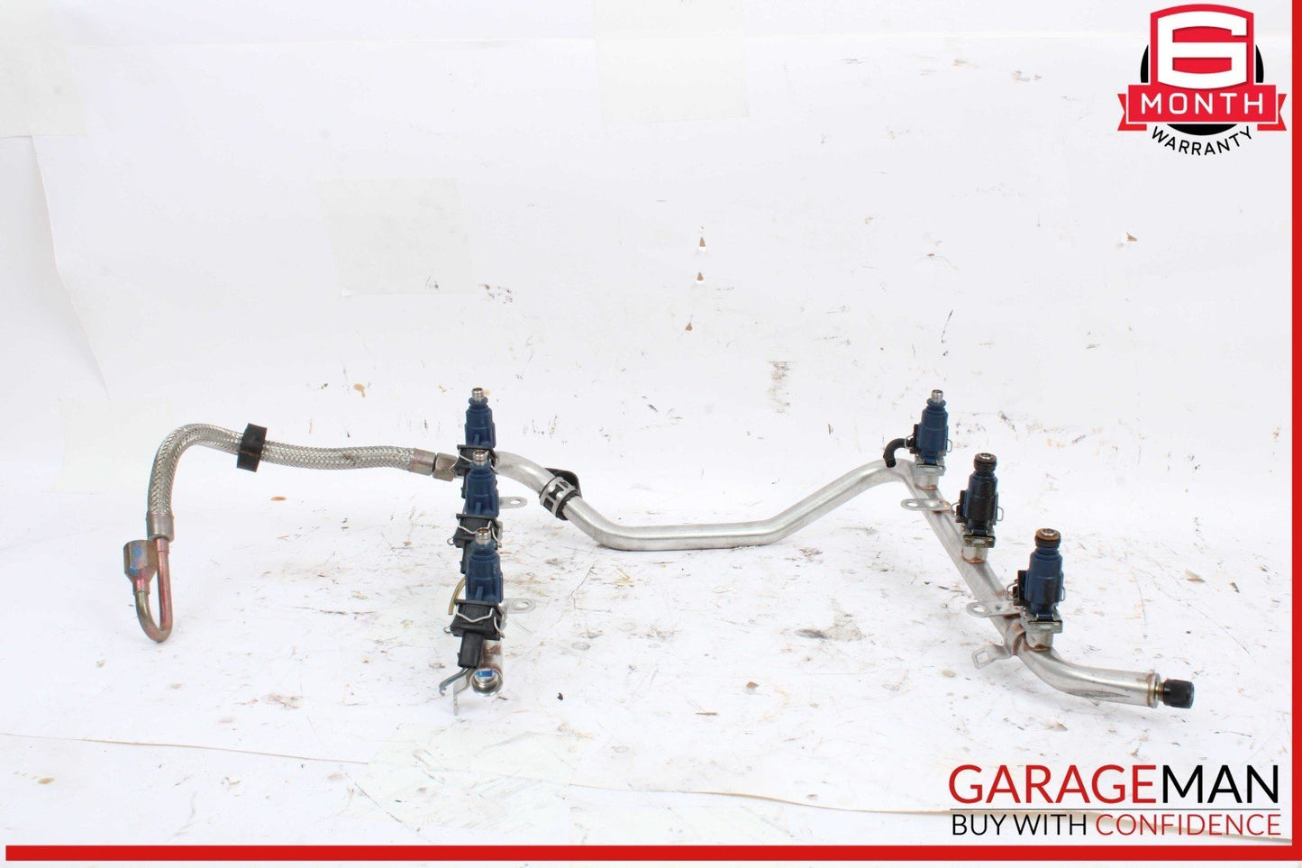 98-05 Mercedes W163 ML320 Fuel Injector Rail w/ Fuel Injectors 1120700595 OEM