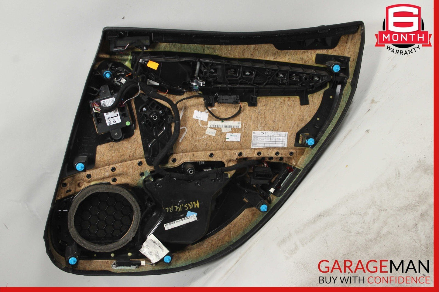 14-17 Maserati Ghibli Rear Left Side Complete Interior Door Panel Cover Black