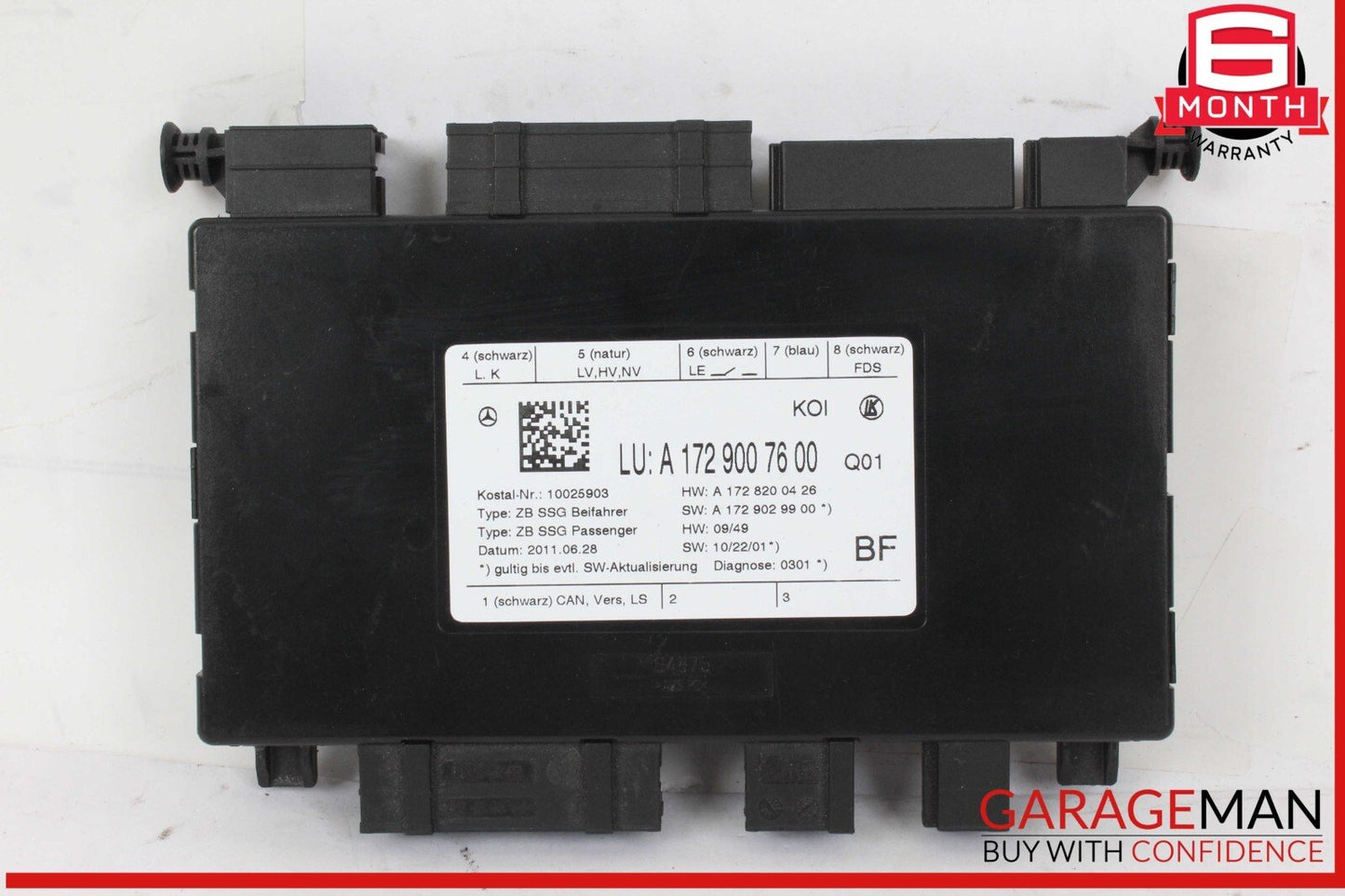 08-20 Mercedes W212 E350 CLS400 C300 Front Right Side Seat Control Module Unit
