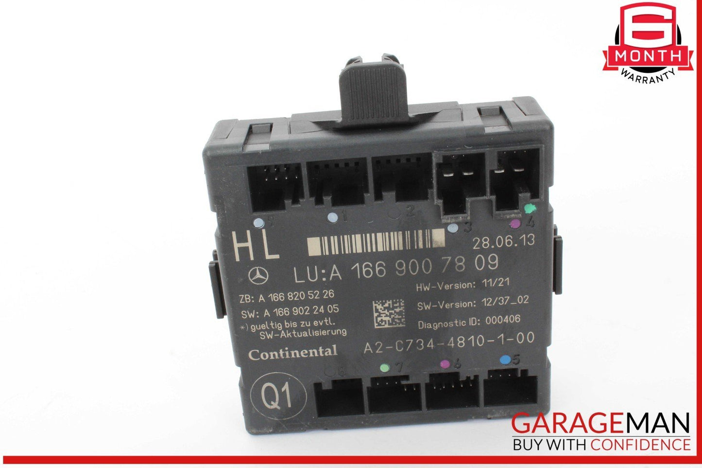 12-19 Mercedes X166 GL450 4MATIC GLE350 Rear Left Side Door Control Module Unit