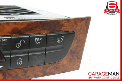 06-11 Mercedes W219 CLS500 Hazard Control Door Lock Switch Panel OEM