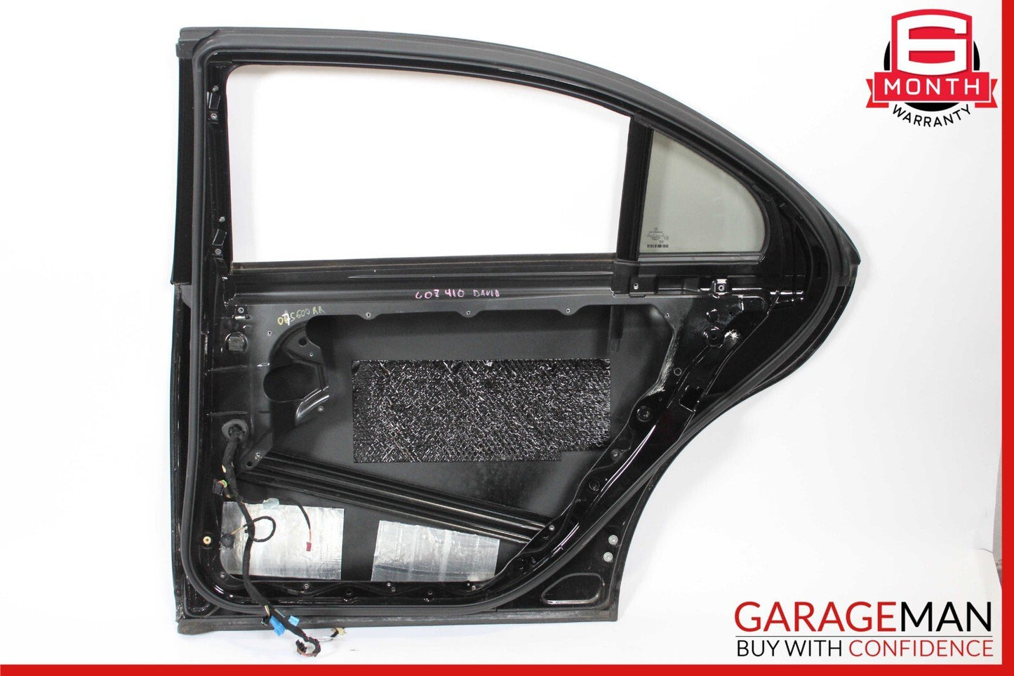 07-13 Mercedes W221 S400 Rear Right Passenger Side Exterior Door Shell Black