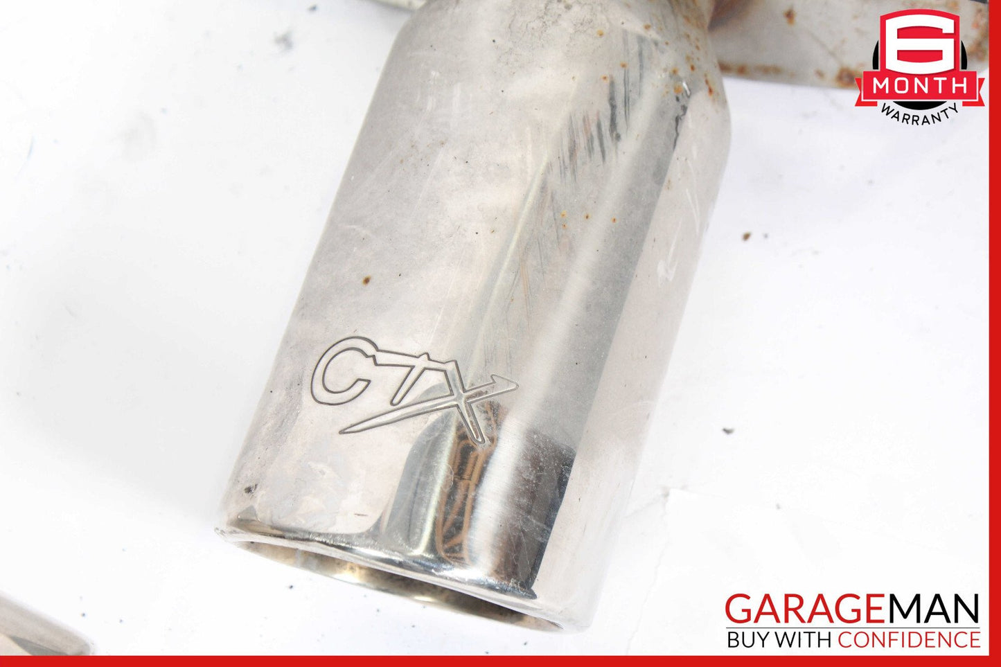 06-08 Mercedes W251 R500 Rear Left & Right Exhaust Muffler Tips Set OEM