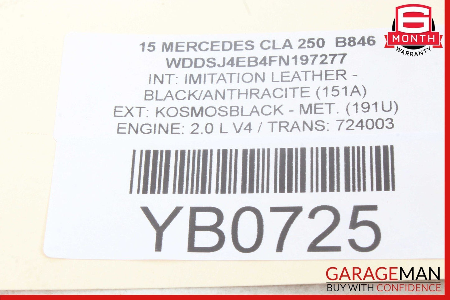 14-19 Mercedes W117 CLA250 Front Center AC A/C Air Vent Nozzle Trim Grill OEM