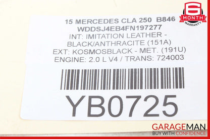 14-19 Mercedes W117 CLA250 Front Center AC A/C Air Vent Nozzle Trim Grill OEM