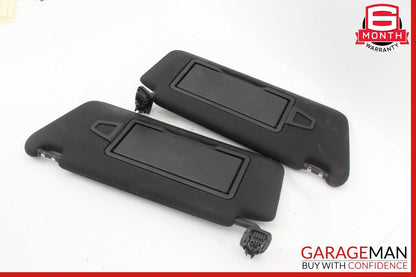 08-14 Mercedes W204 C250 Front Right and Left Sunvisor Sun Visor Set Black OEM