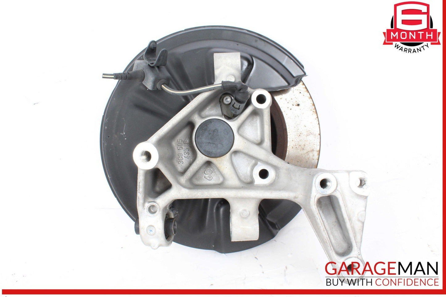 15-18 Audi Q3 Rear Left Side Spindle Knuckle Hub w/ Rotor Disc 3C0505435G OEM