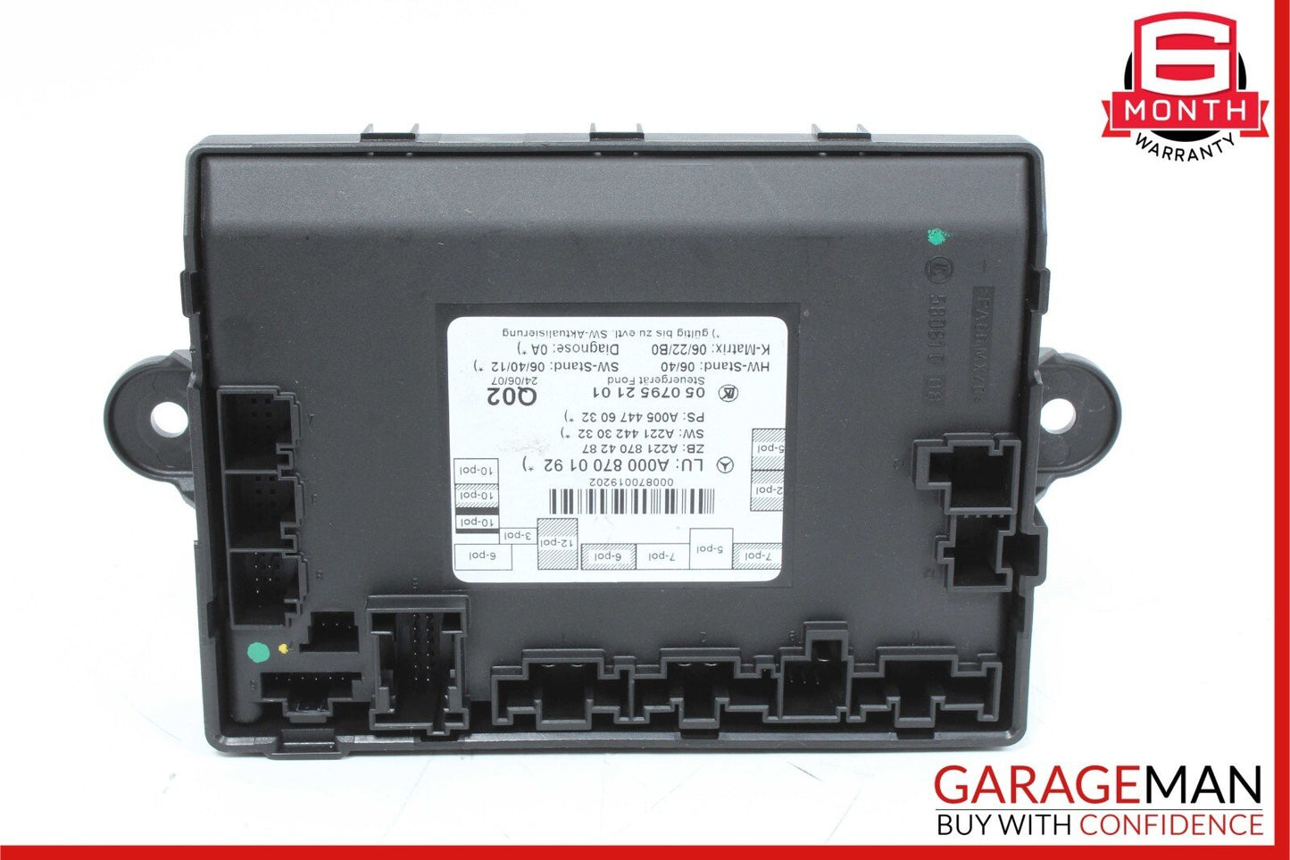 07-13 Mercedes W221 S550 S450 Rear Left or Right Side Door Control Module Unit