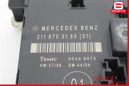 03-09 Mercedes W211 E500 E350 E320 Rear Left Side Door Controller Module OEM