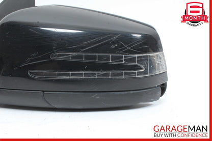 12-14 Mercedes W204 C250 C350 Front Left Side Mirror Rear View Door Black OEM