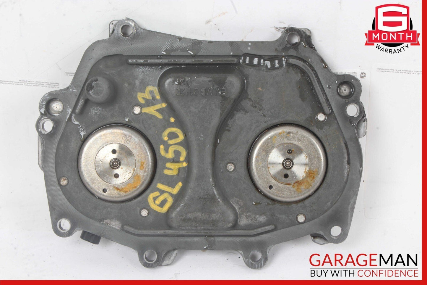 12-18 Mercedes GL450 S550 Front Right / Left Engine Timing Chain Cover Plate