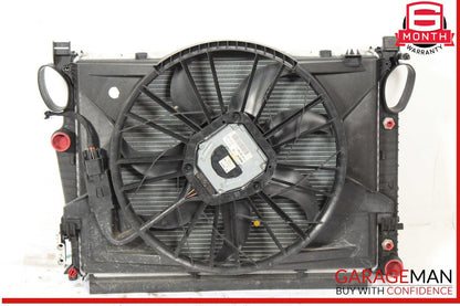03-06 Mercedes R230 SL500 Engine Motor Cooling Radiator Fan Shroud A/C Condenser