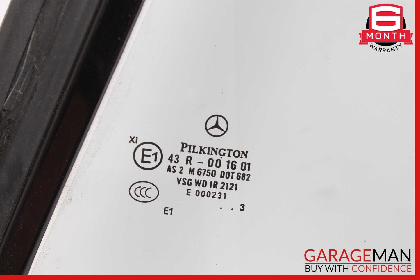 07-14 Mercedes W216 CL550 Rear Left Driver Side Quarter Door Window Glass OEM