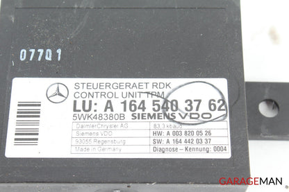 06-09 Mercedes X164 GL450 ML350 Tire Pressure Control Module 1645403762 A124 OEM