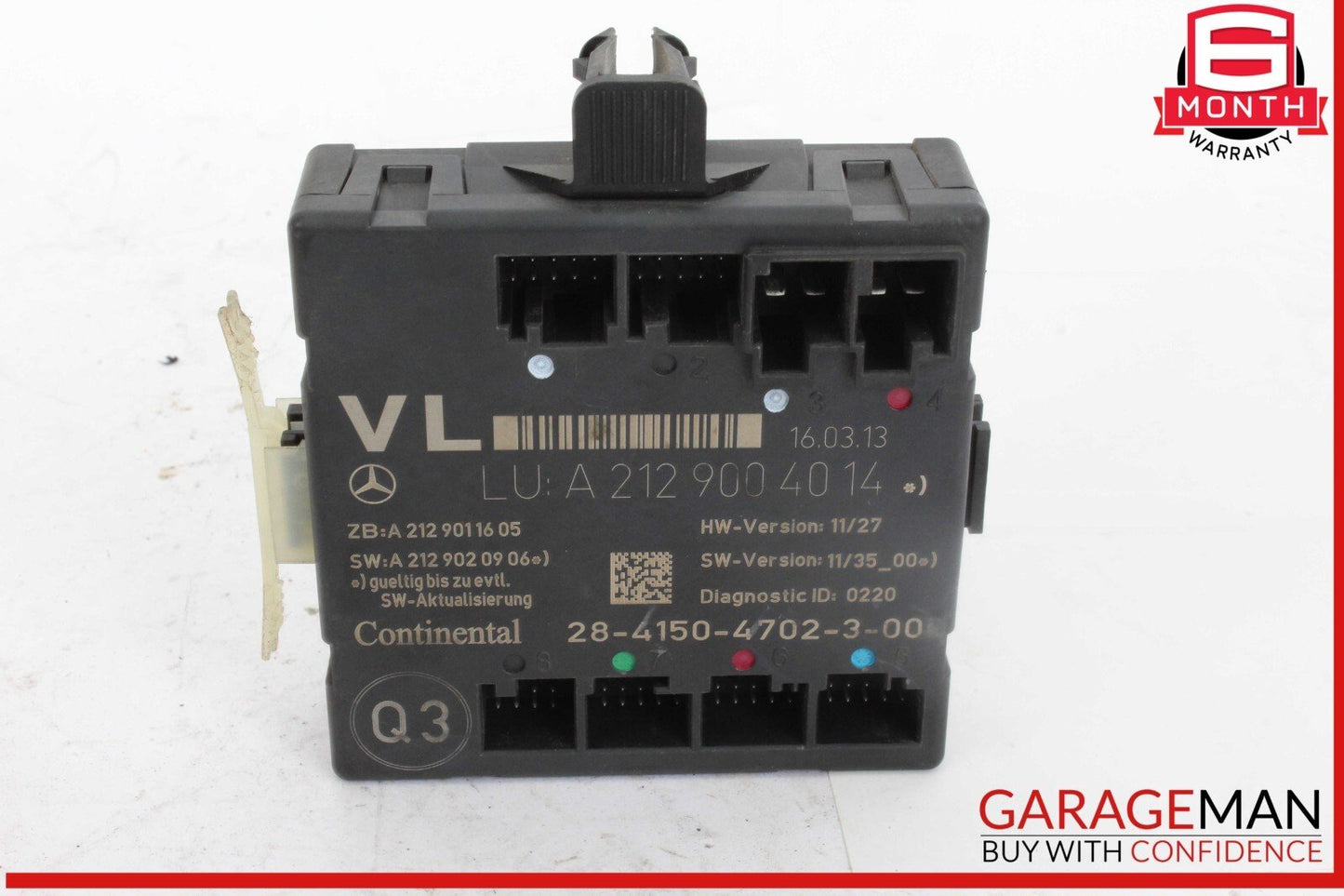 08-18 Mercedes W204 C350 C300 CLS550 Front Left Side Door Control Module OEM