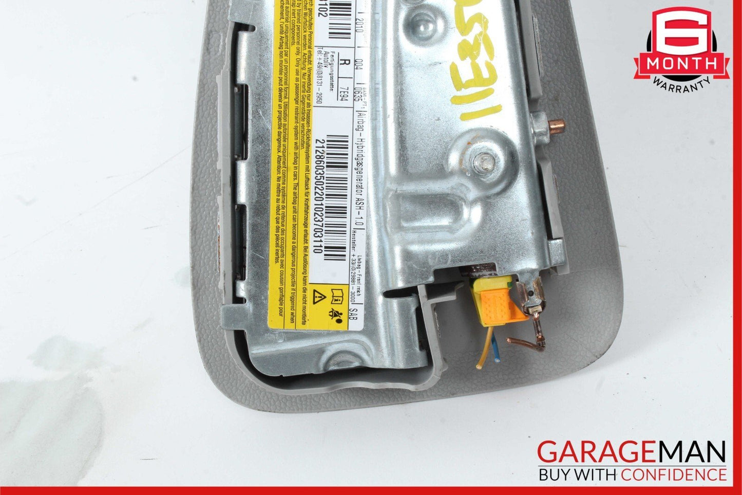 10-18 Mercedes W212 E350 CLS350 Front Right Side Seat Side Airbag Air Bag Gray