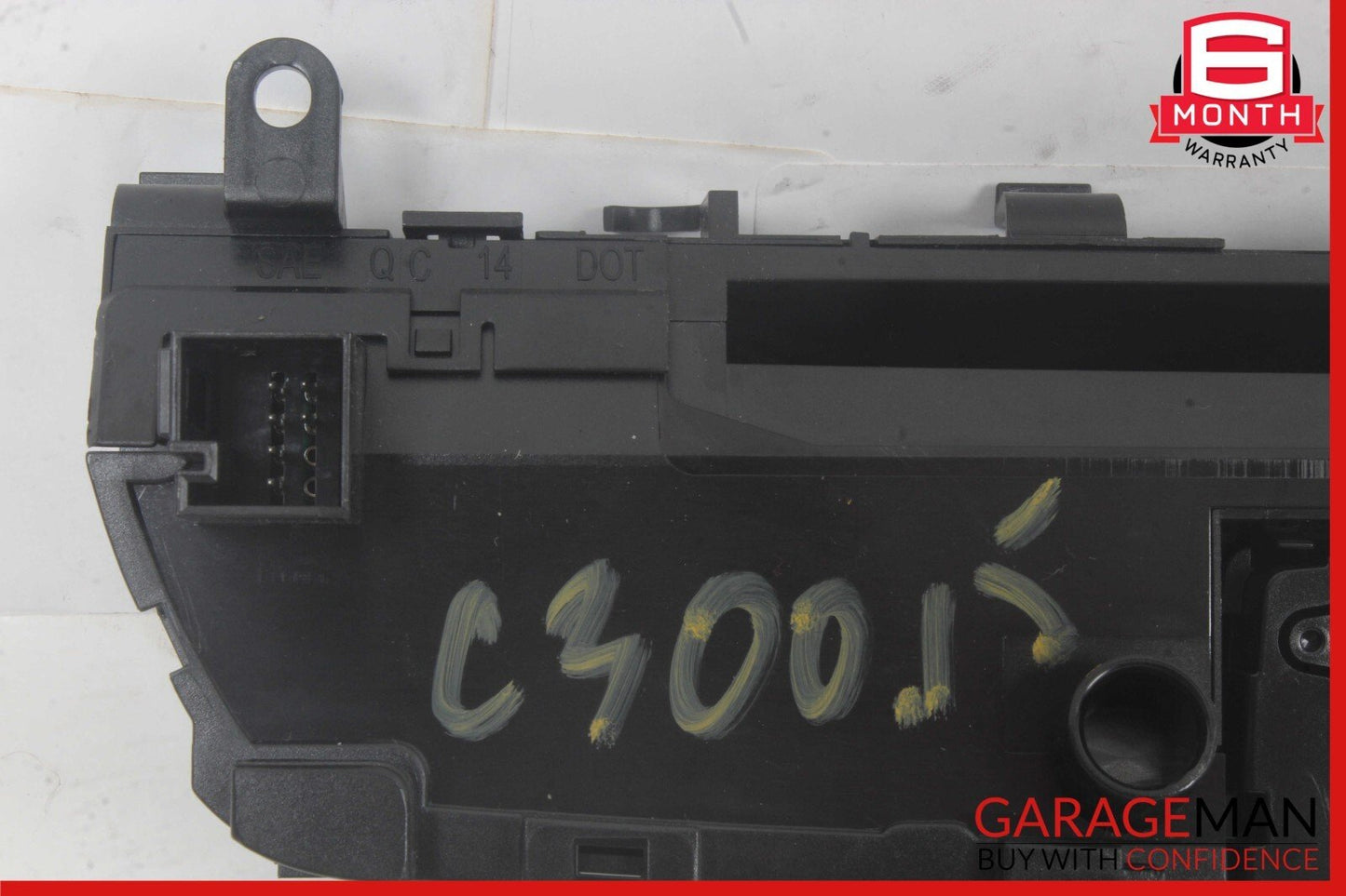 15-18 Mercedes W205 C300 C400 Center Dashboard Hazard Control Switch w/ Clock