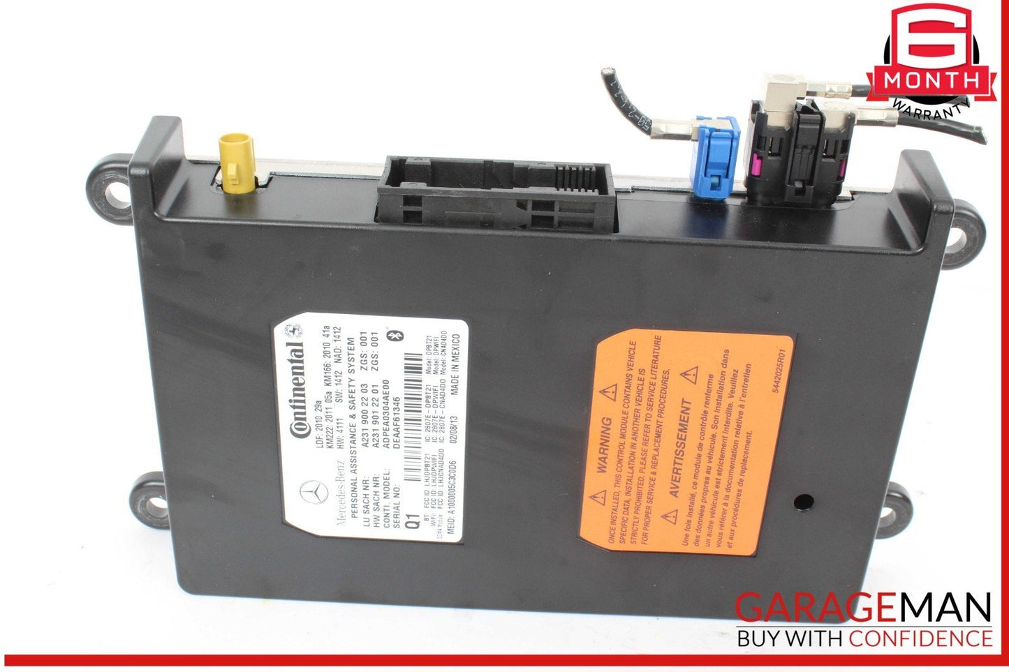 10-20 Mercedes R172 SLK250 GLA250 SL400 Communication Control Module Unit OEM