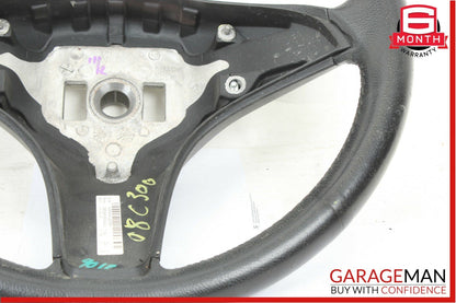 08-11 Mercedes W204 C250 C300 Driver 3 Spoke Steering Wheel Black Leather OEM