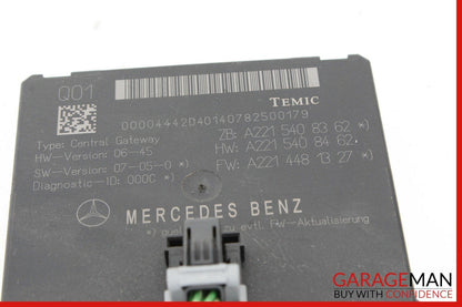 07-09 Mercedes W221 S550 S63 CL550 Central Gateway Control Module 2215408362 OEM