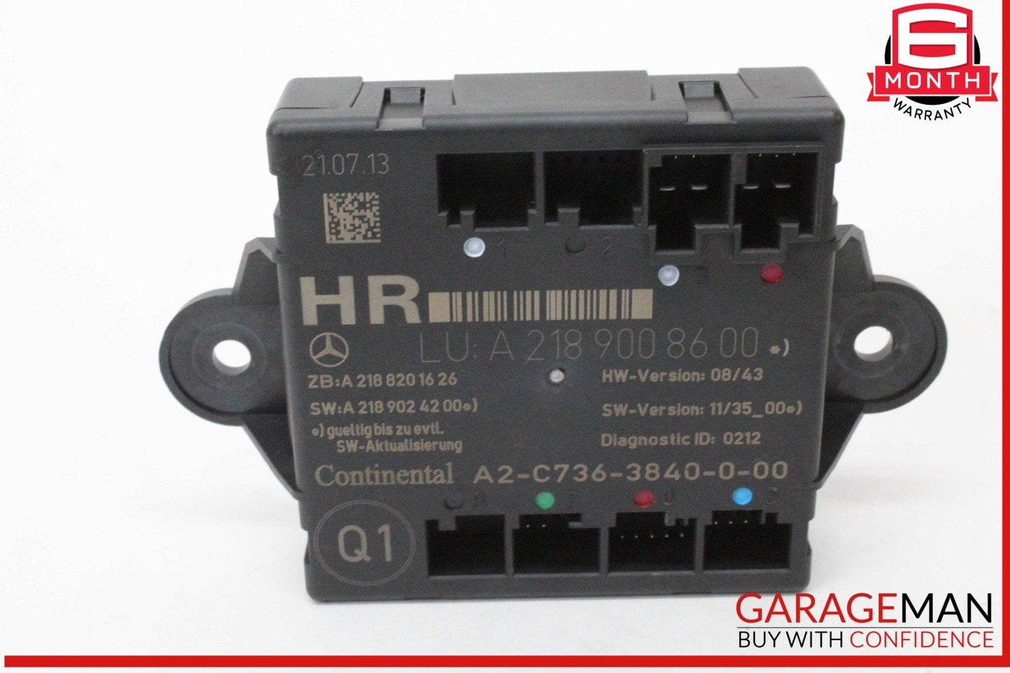 08-18 Mercedes W212 E350 C300 CLS550 Rear Right Side Door Control Module OEM