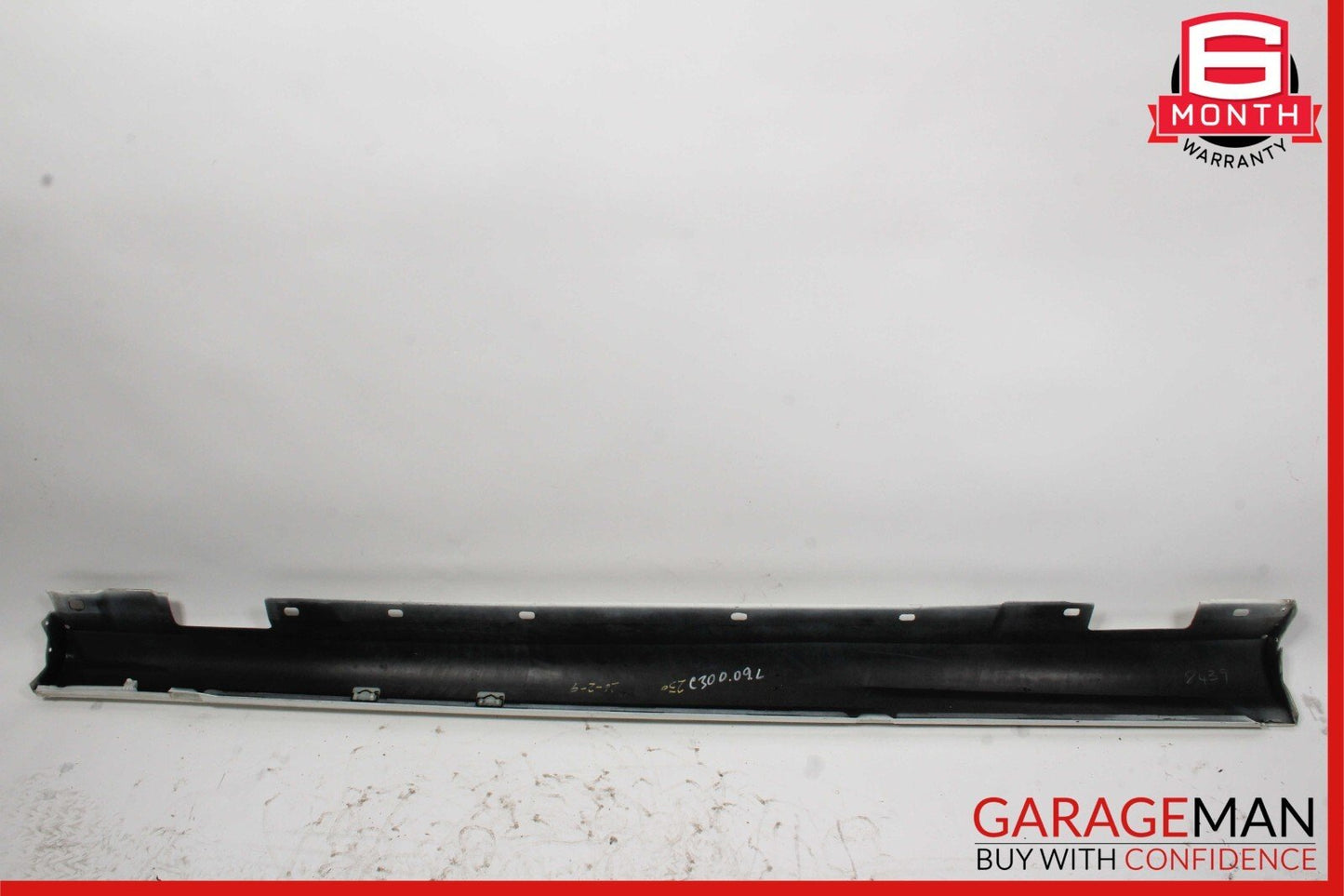 08-14 Mercedes W204 C250 AMG Sport Left Side Skirt Rocker Panel Calcite White