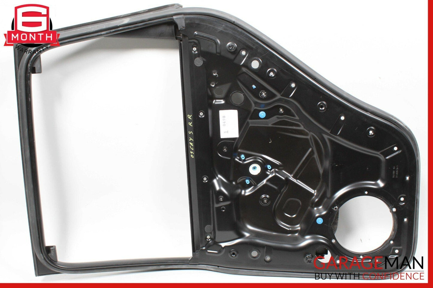 03-06 Porsche Cayenne 955 Rear Right Side Door Plate Window Frame Panel Assembly