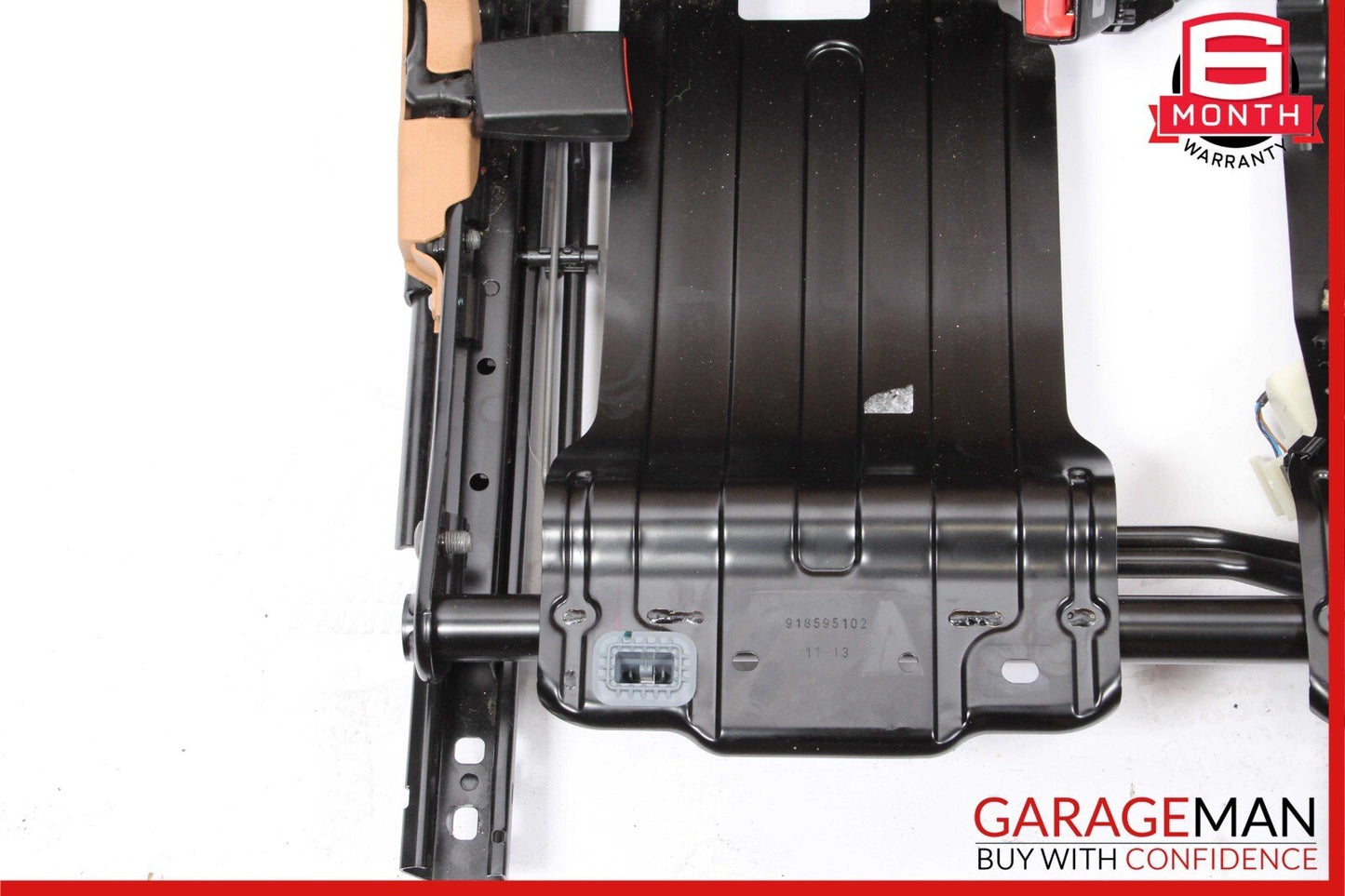 11-17 Porsche Cayenne 958 Rear Left Side Top Upper Seat Cushion Assembly Brown