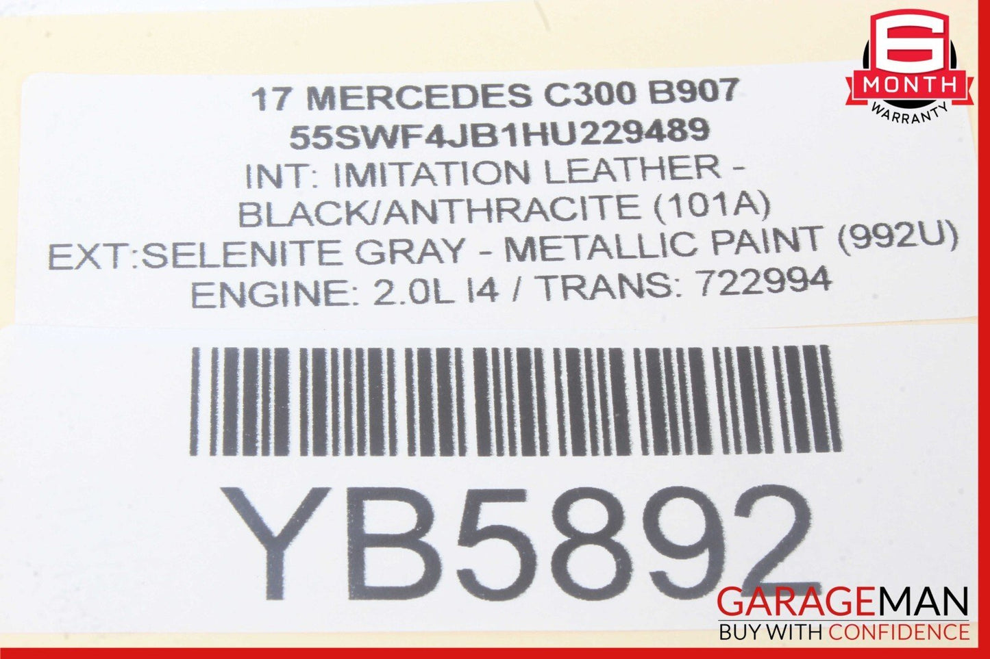 15-20 Mercedes W205 C300 Gas Throttle Accelerator Pedal 2053000004 OEM