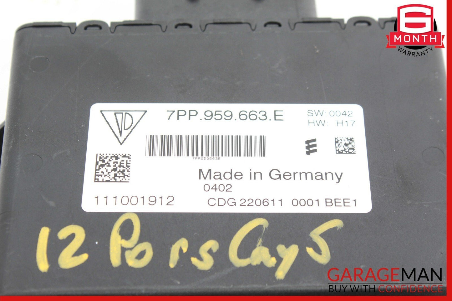 11-18 Porsche Cayenne 958 Voltage Stabiliser Converter Control Module Unit