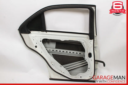 10-16 Mercedes W212 E350 Sedan Rear Left Side Door Shell Assembly Calcite White