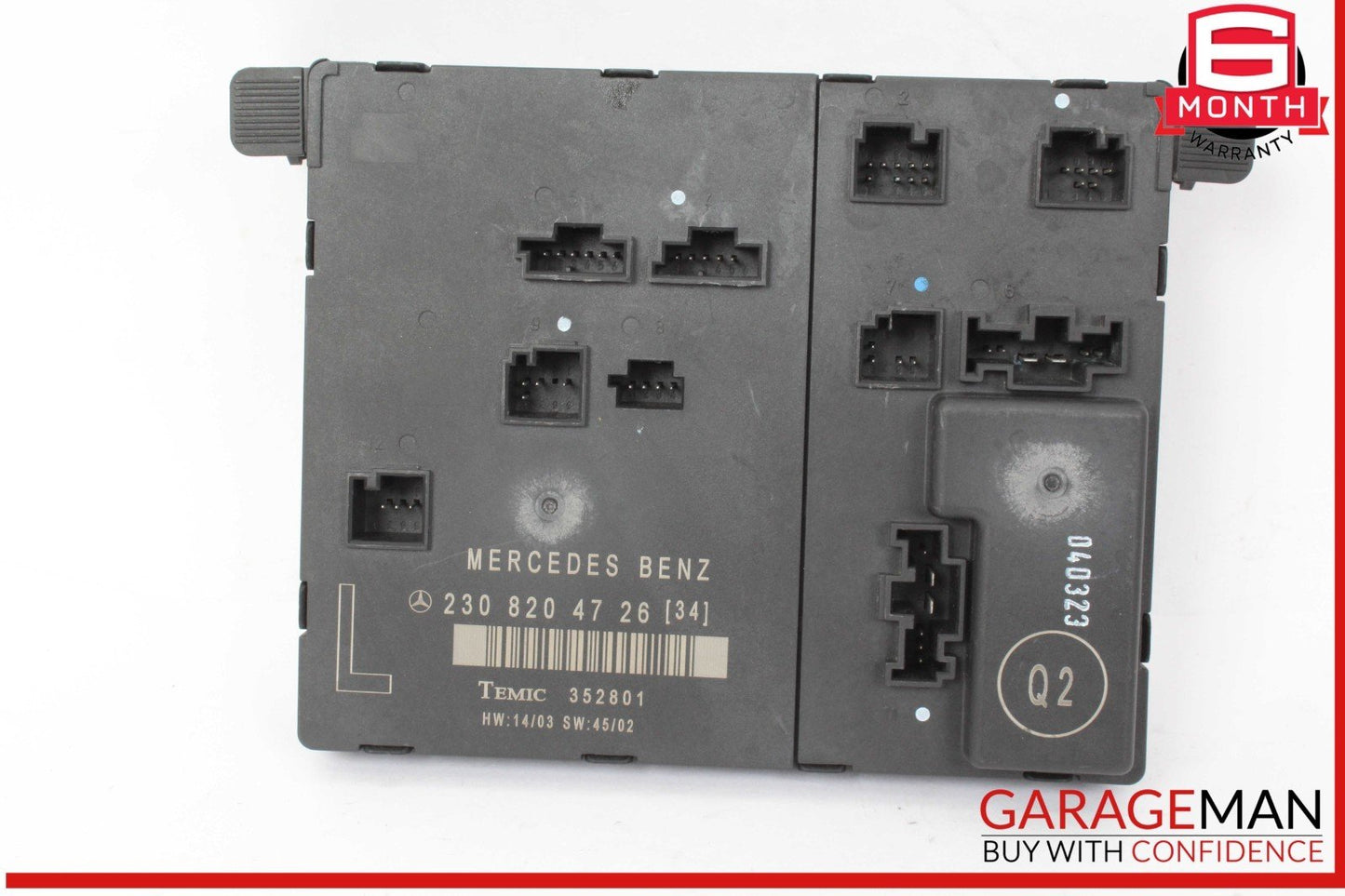 03-12 Mercedes R230 SL500 SL55 AMG Front Left Door Control Module 2308204726 OEM