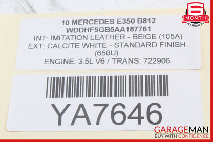 10-13 Mercedes W212 E550 E250 Headlight Fog Light Lamp Switch Control Module OEM