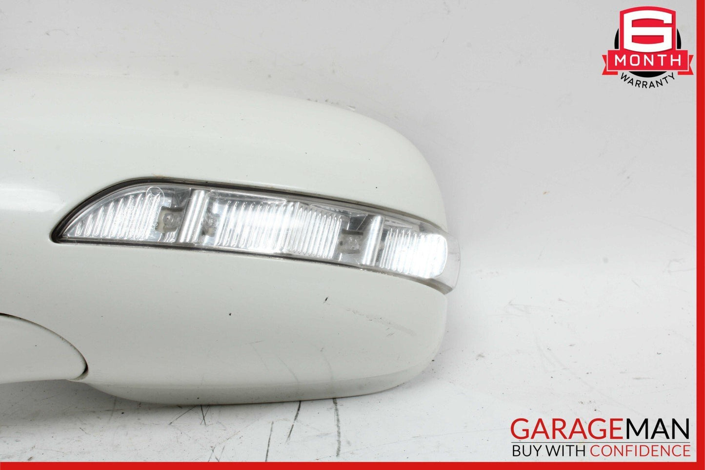 07-09 Mercedes W211 E350 Front Left Side Mirror Door Rear View White OEM