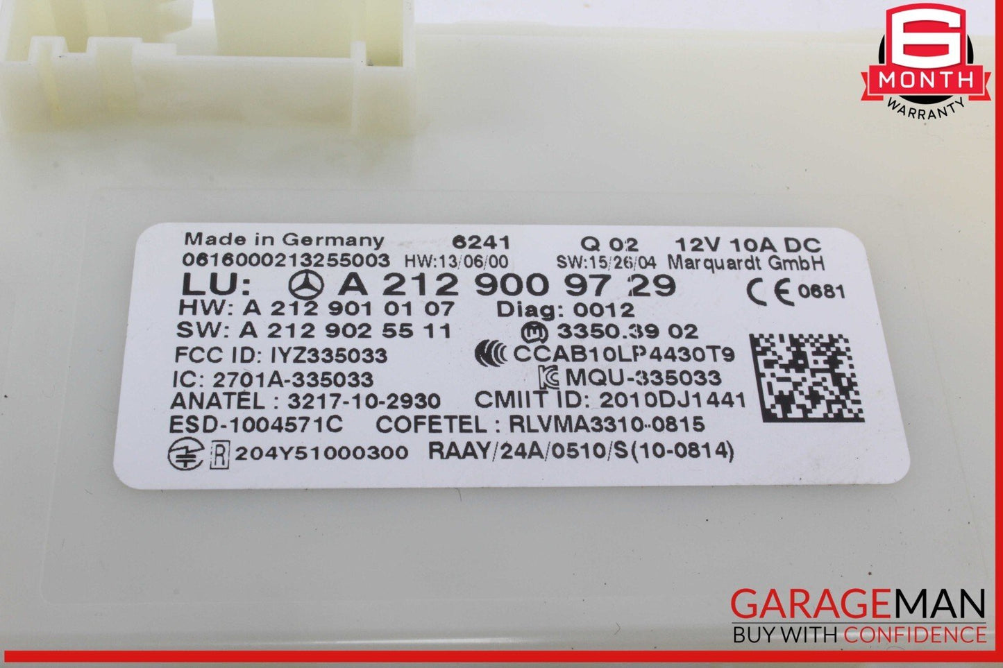 12-20 Mercedes X156 GLA250 SL550 E250 Keyless Go Entry Control Module Unit OEM