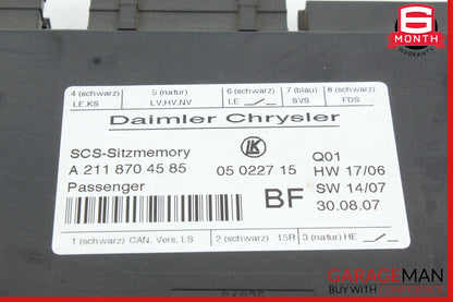 03-12 Mercedes E350 GL450 Front Right Seat Control Module Unit OEM