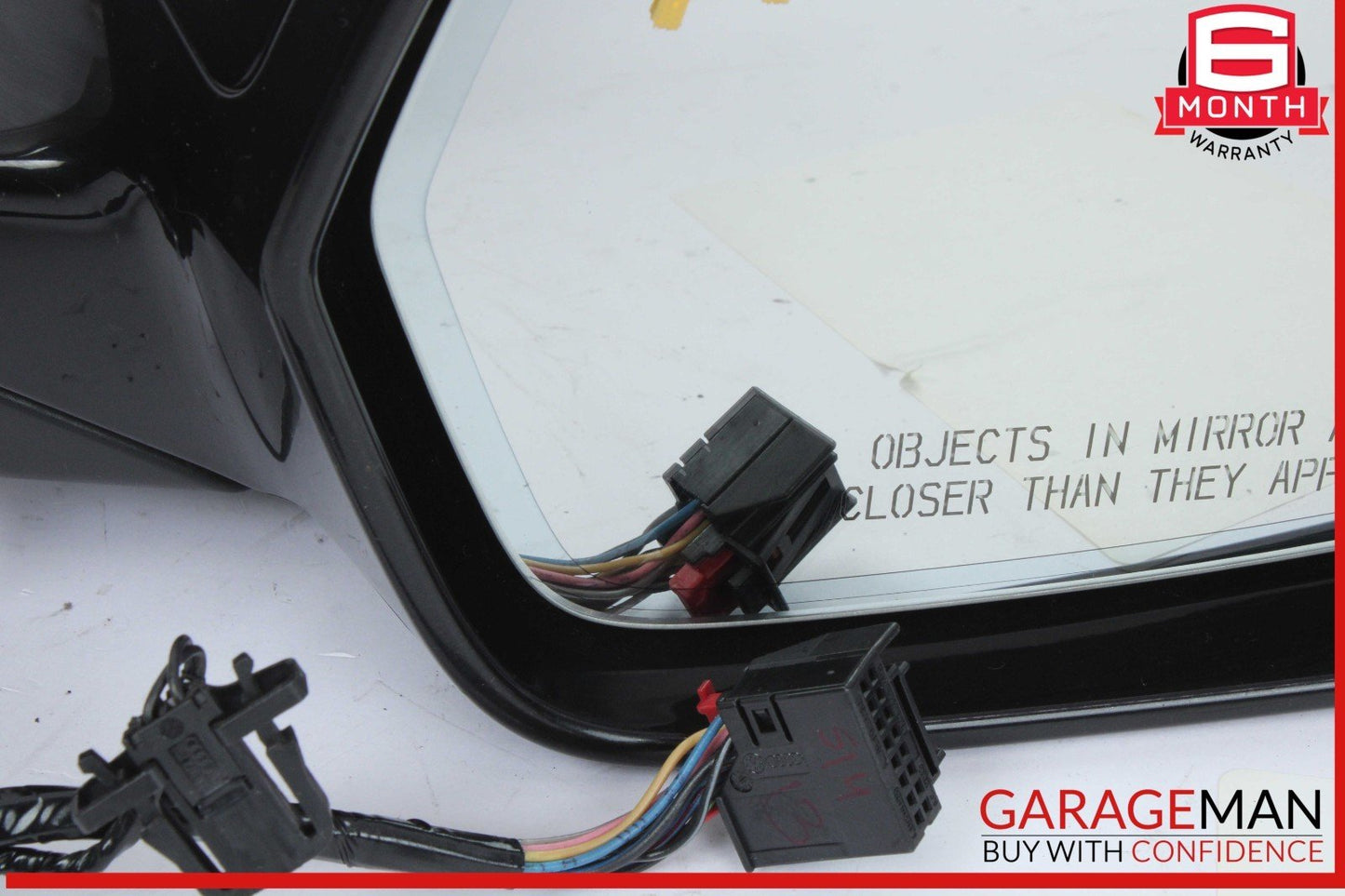 12-18 Audi A6 Front Right Passenger Side Door Rear View Mirror Black 4G1857410BB