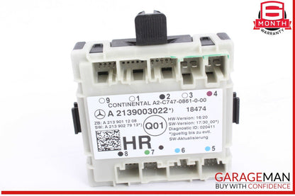 19-23 Mercedes W213 E300 Rear Right Passenger Side Door Control Module Unit OEM