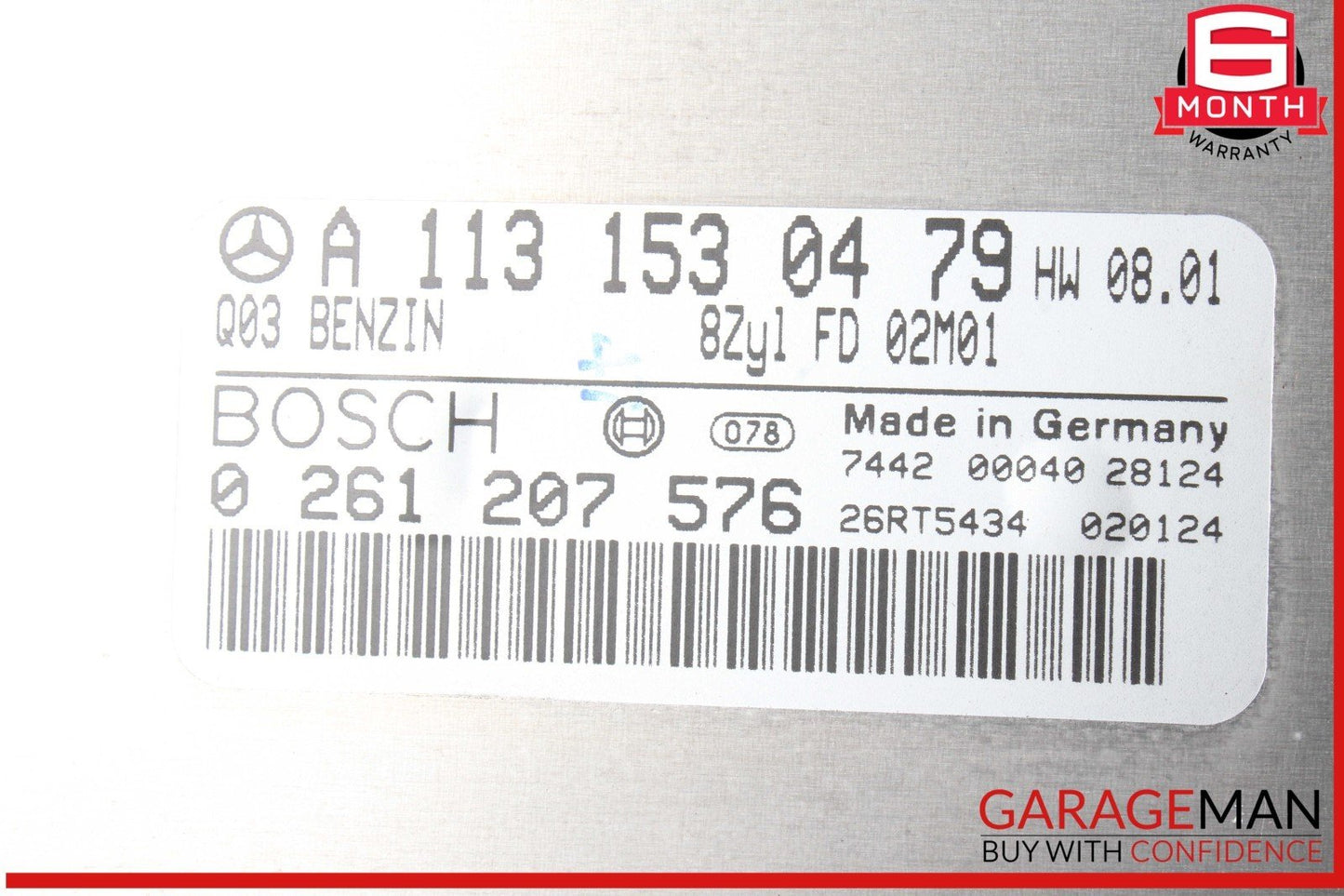 00-06 Mercedes W163 ML500 E500 CLK500 SL500 ECU Engine Control Module Unit OEM