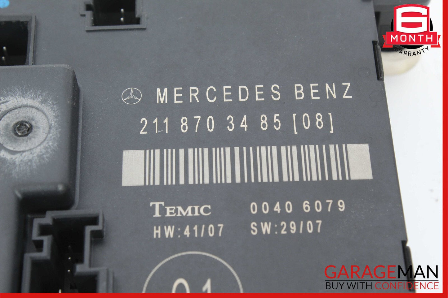 07-09 Mercedes W211 E350 E550 Rear Right Door Control Module 2118703485 OEM