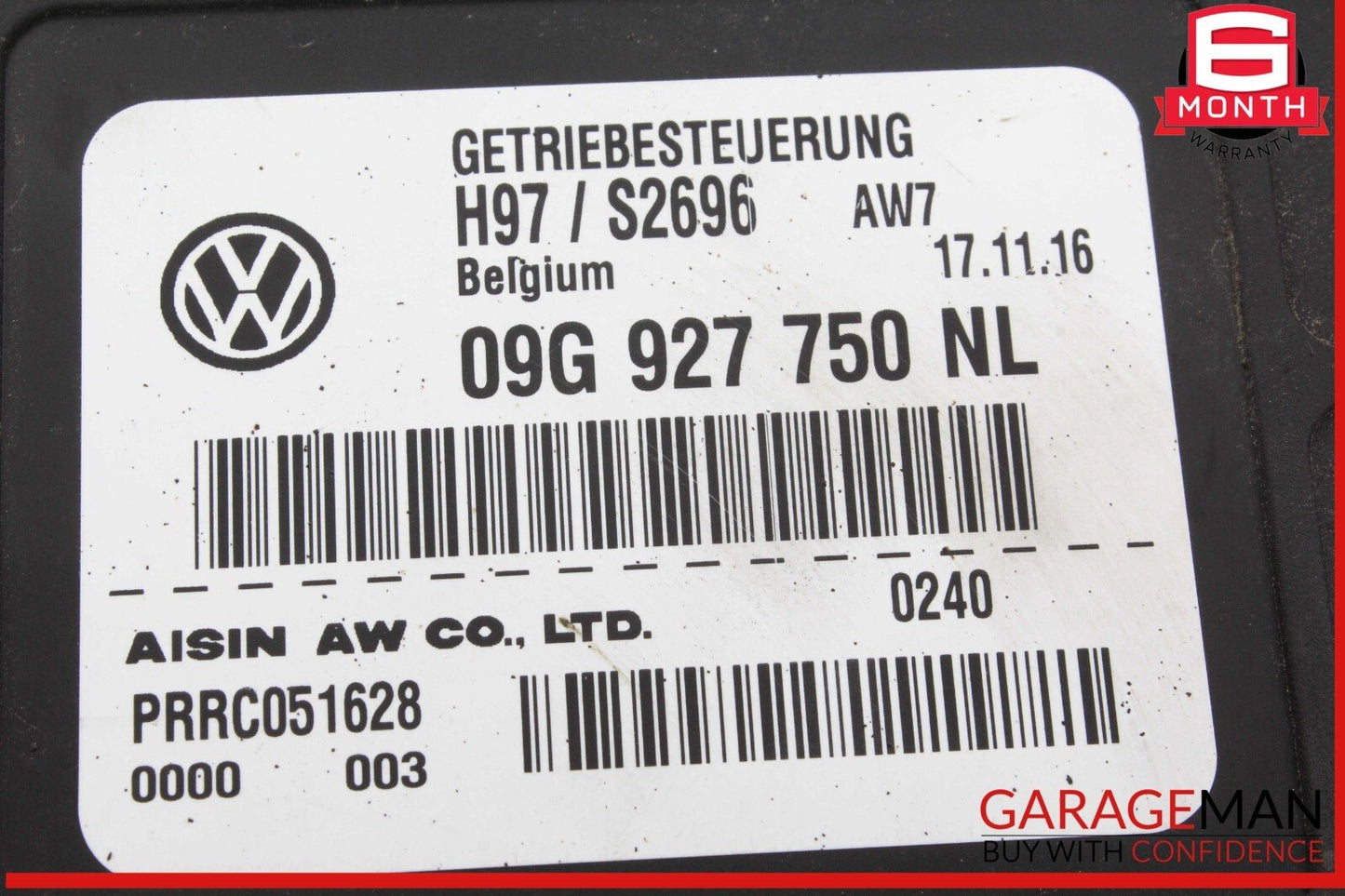 15-18 Audi Q3 Automatic Transmission Control Module TCU TCM 09G927750NL OEM