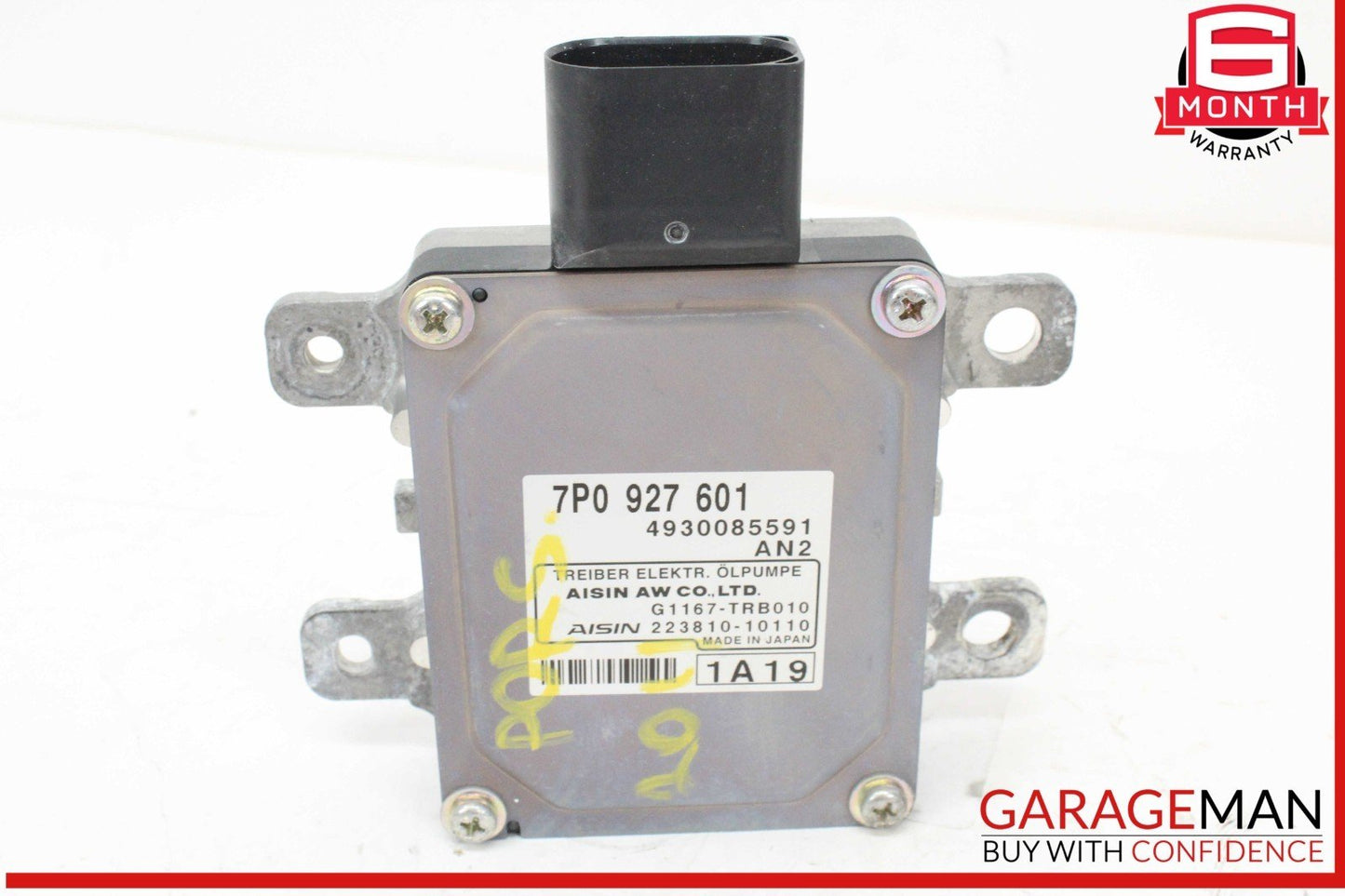 11-18 Porsche Cayenne 958 Hydraulic Oil Pump Control Module 7P0927601 OEM