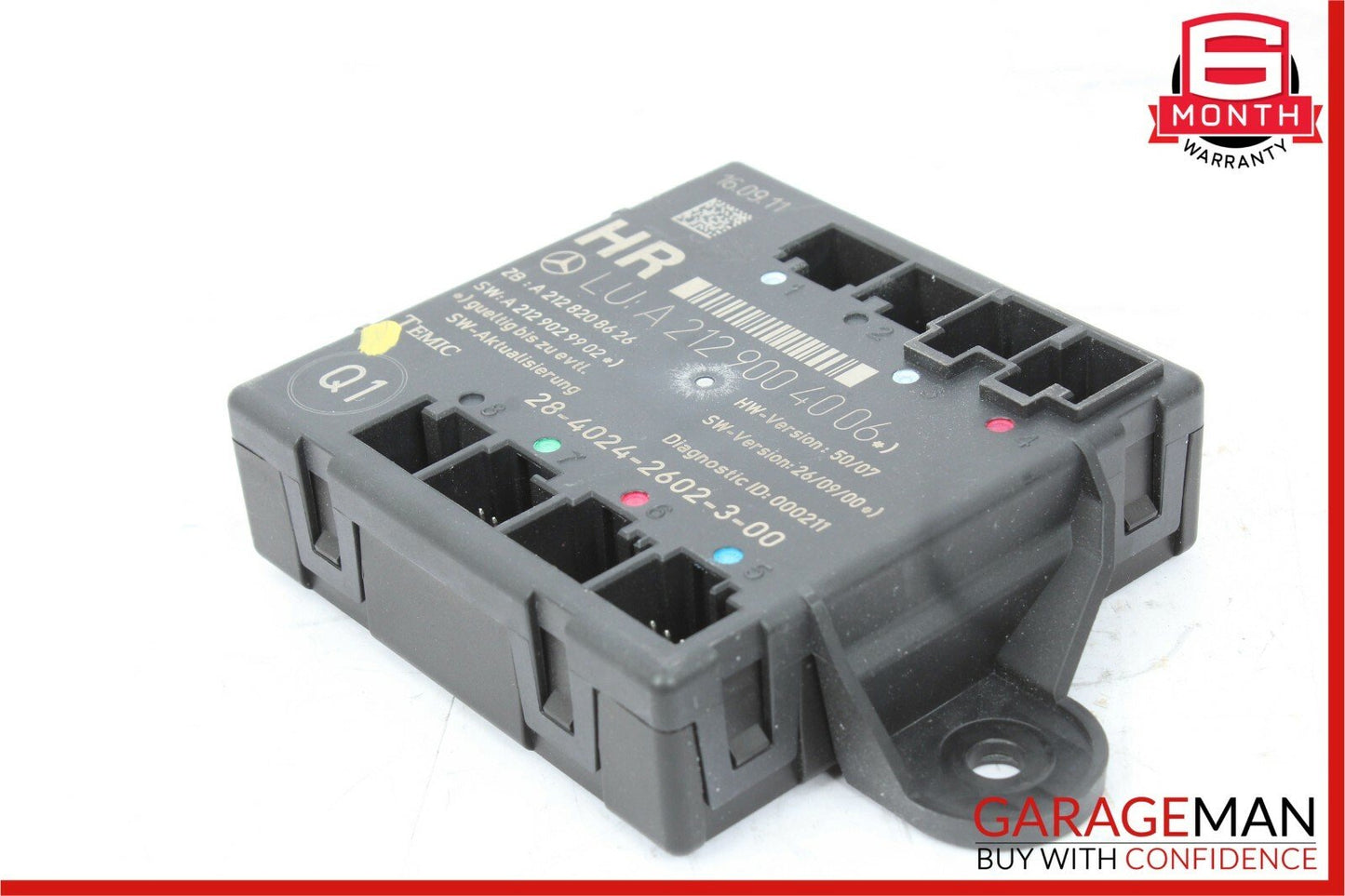 08-14 Mercedes W204 C250 C300 Rear Right Side Door Control Module Unit