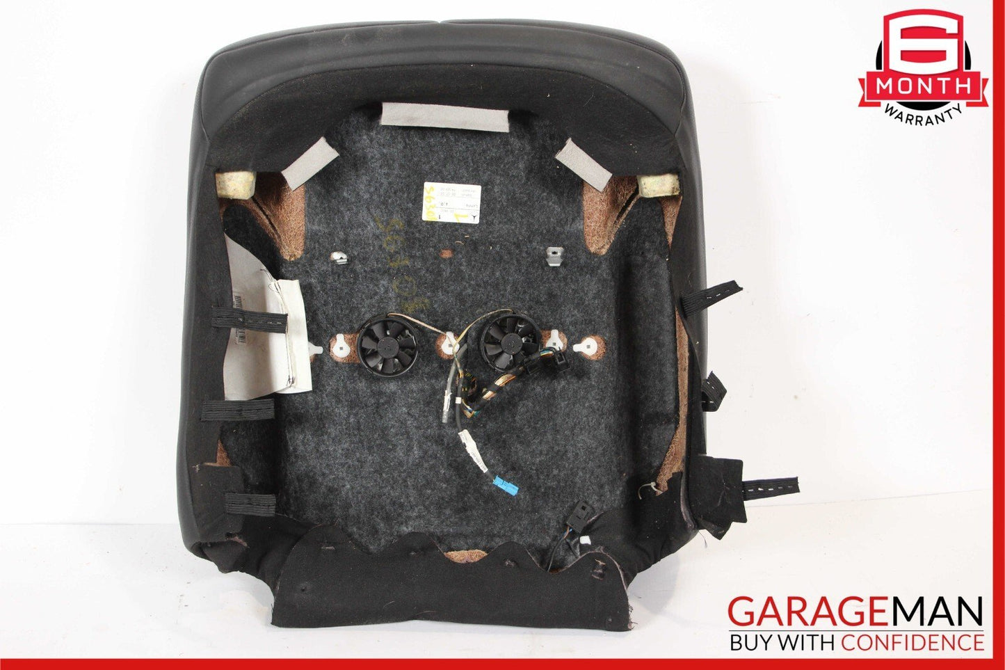 08-13 Mercedes W221 S63 AMG Front Left Driver Upper Top Seat Cushion Black OEM