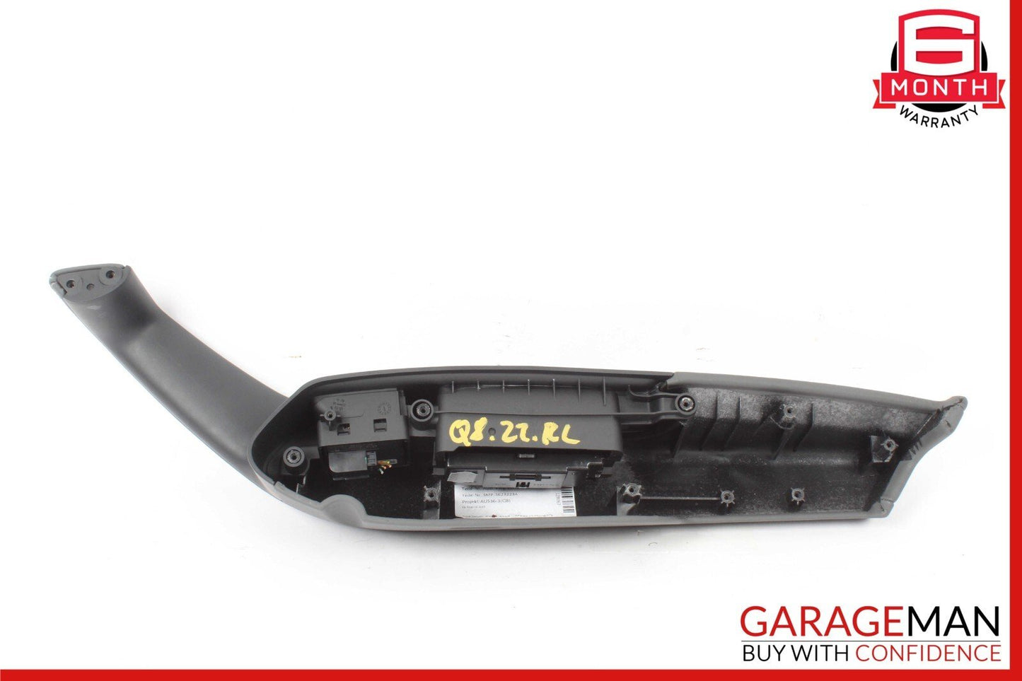 19-22 AUDI Q8 LEFT SIDE ARMREST LEATHER BLACK 4M8867363B