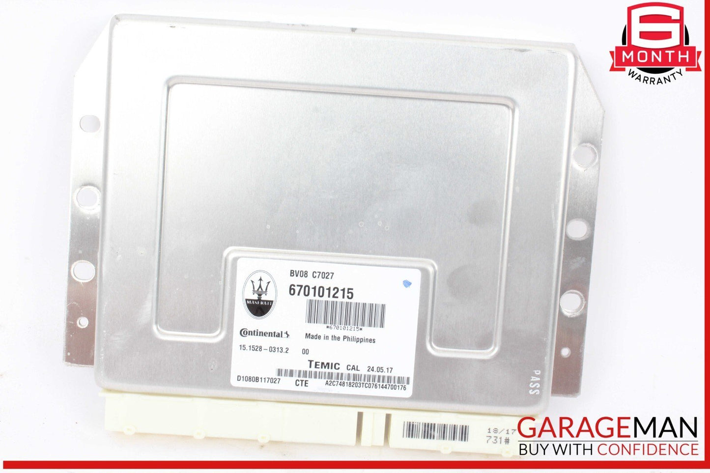 17-20 Maserati Levante M161 Air Suspension Control Module 670101215 OEM